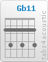 Chord Gb11 (2,4,2,4,2,4)